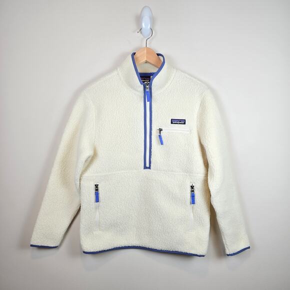 Patagonia Tops - Patagonia Women's Size XS Retro Pile Fleece Marsupial Natural Blue